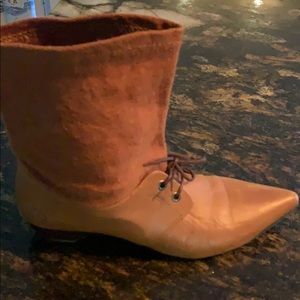 John Fluevog Tan Boots